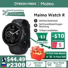 [Ás 21 horas ] Smartwatch Maimo watch R