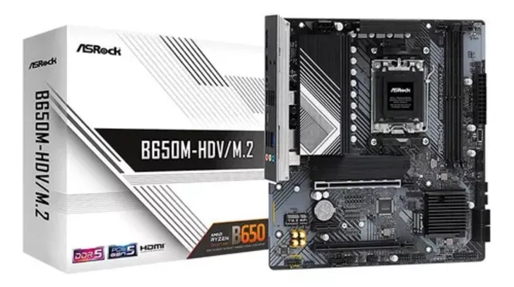 Placa Mãe Asrock B650m-hdv/m.2 Amd Am5 Matx Ddr5