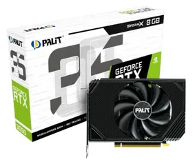 Placa de Vídeo Palit GeForce RTX 3050 StormX, LHR, 8GB, GDDR6, DLSS, Ray Tracing, NE63050019P1-190AF