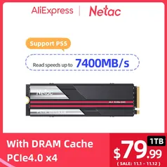 [CONTAS NOVAS] SSD NVME Netac NV7000 1TB Gen4 7200/6850MB/s