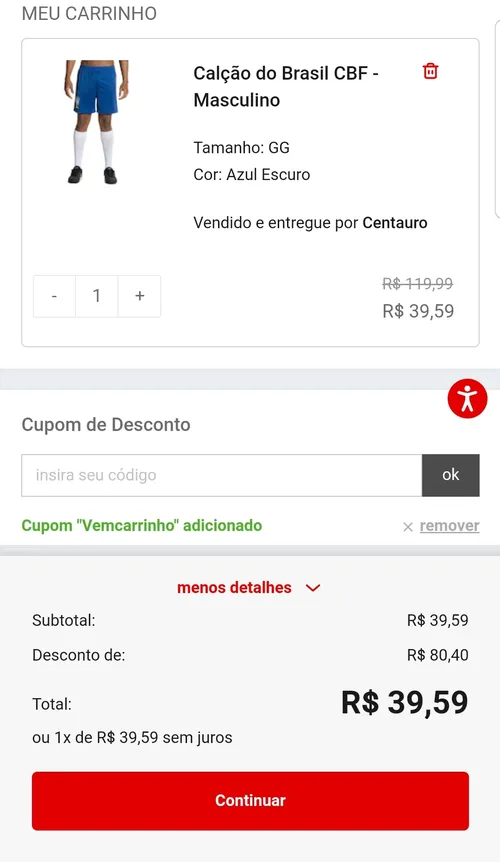 Imagem na descrição da promoção