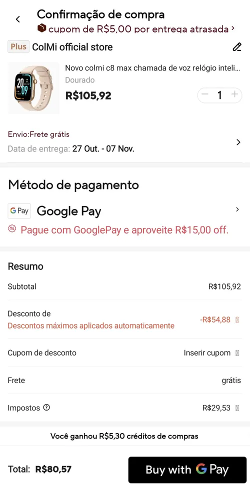 Imagem na descrição da promoção