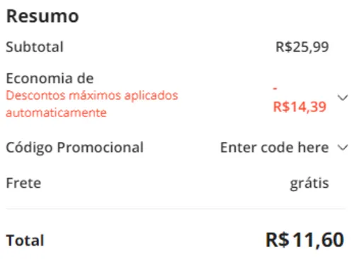 Imagem na descrição da promoção