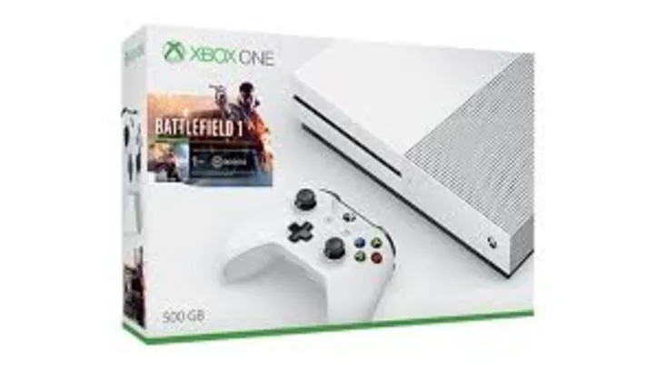 Console Xbox One S 500GB + Battlefield 1 - R$1529,99