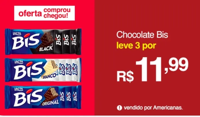 (APP) 3 UNID - Chocolate Bis Laka - 126g