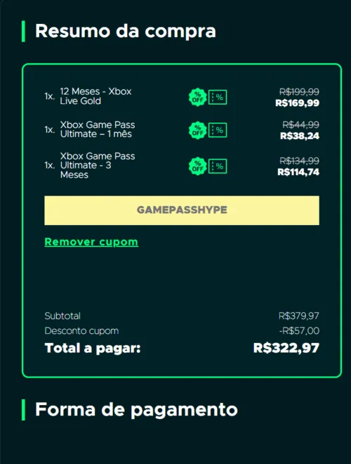 Imagem na descrição da promoção