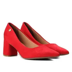 Scarpin Vizzano Bico Fino Salto Bloco Feminino | R$42