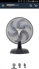 Ventilador Britânia Preto 110V - R$154