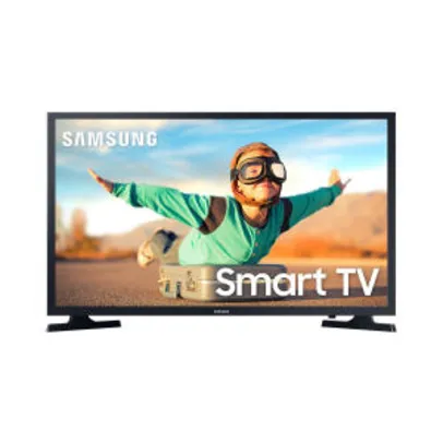 Smart TV LED 32" Samsung T4300 HD WIFI, HDR para Brilho e Contraste, Plataforma Tizen, 2 HDMI, 1 USB | R$ 1100