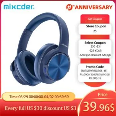 Fone de ouvido Mixcder E9 Pro | R$185