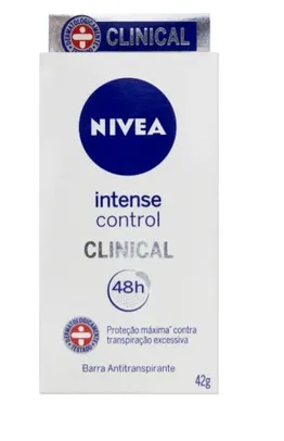 Antitranspirante em barra Nivea Clinical Intense Control 42 g | R$ 10