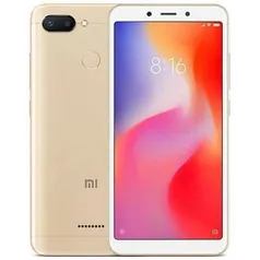 Smartphone Xiaomi Redmi 6 Dual SIM 32GB Tela de 5.45" 12+5MP/5MP OS 8.1.0 - Dourado