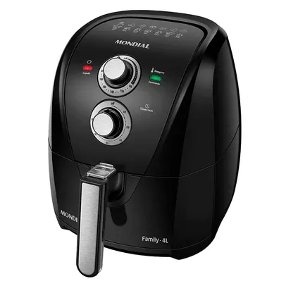 Fritadeira Elétrica Sem Óleo Mondial 4L Air Fryer AFN-40-BFS Preto/Prata 1500W 127V