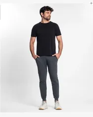 Calça Moletom Masculina Com Punho e Bolsos CDKA Preto