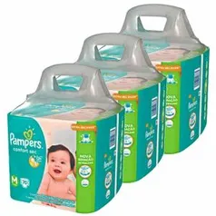 Kit 3 pacotes Fralda Pampers M - R$135