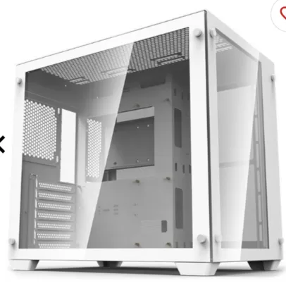 GABINETE GAMER AIGO DARKFLASH C285, LATERAL DE VIDRO, BRANCO