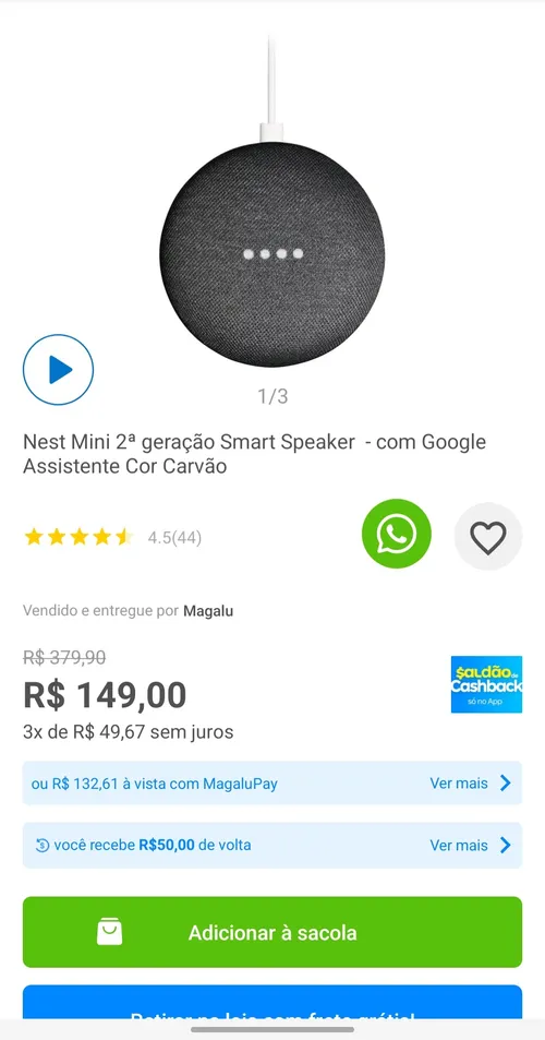 Imagem na descrição da promoção