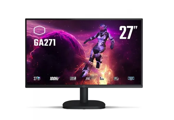 Monitor Gamer Cooler Master GA271, 27 Pol, QHD, 1ms, 100Hz, HDR, FreeSync, CMI-GA271-BR