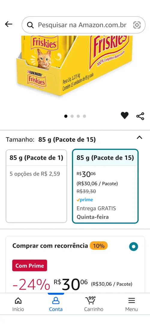 Imagem na descrição da promoção