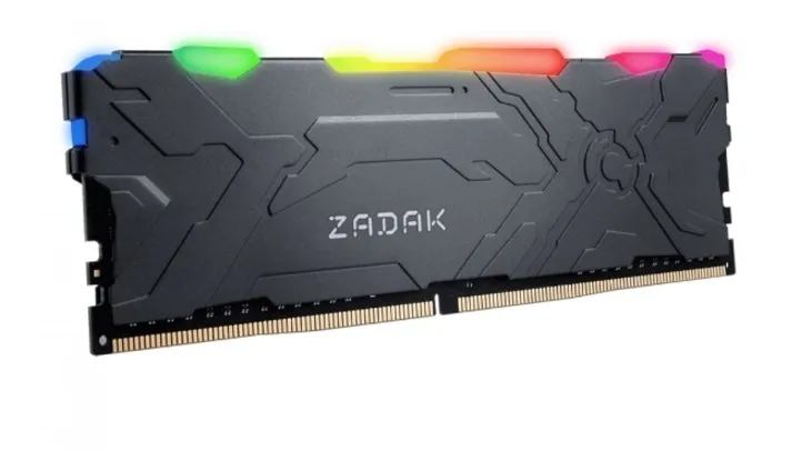 Memória DDR4 Zadak MOAB, RGB, 16GB, 3000MHz, Black, ZD4-MO130C08-16GYG1