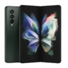 Smartphone Samsung Galaxy Z Fold3 5G Tela dobrável de 7,6 512GB Processador Snapdragon 12GB de RAM Câmera Tripla Verde