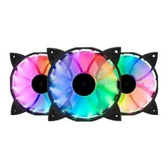 Kit Ventoinhas Mancer Z100 RGB 3x120mm + Controladora - R$91