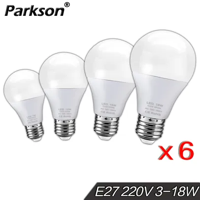 (NOVOS USUARIOS) 6X LAMPADAS - 3W - E27 220v | R$0,06