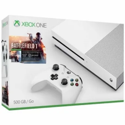 Xbox One Slim 500GB Battlefield 1 Bundle (Microsoft) por R$1400