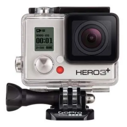 [COLOMBO] Câmera Digital GoPro Hero3 Plus Silver Edition, 10MP, Wi-Fi por R$ 1099