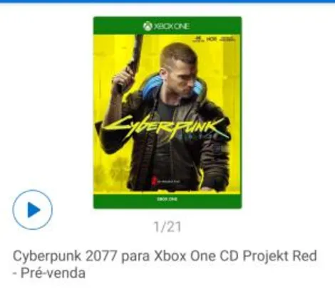 Cyberpunk 2077 Xbox One/Séries S/X - R$215