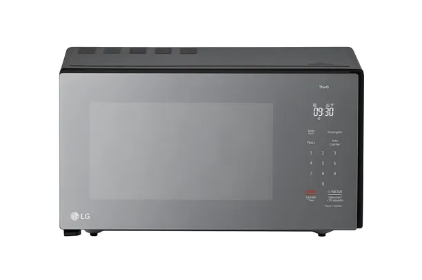 Micro-ondas LG Grill NeoChef 30 litros 127V Espelhado Limpa Fácil ThinQ Scan to Cook MG3097NR 