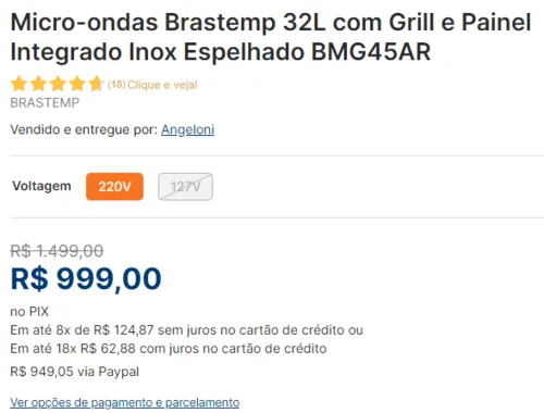 Imagem na descrição da promoção