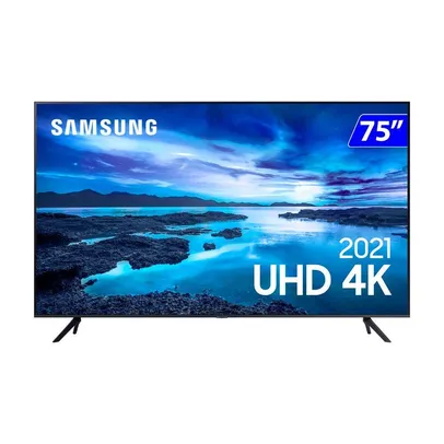 Smart TV Samsung LED 75 4k Wi-Fi Tizen Comando de Voz