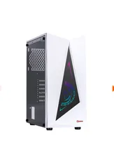 Gabinete Gamer Marvo CA-119 WH, RGB, Mid Tower, Vidro Temperado, White, Sem Fonte, Sem Fan