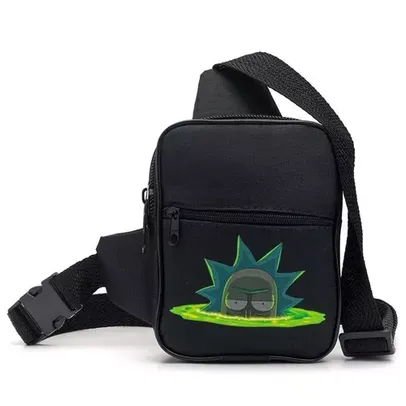 Shoulder bag RICK AND MORTY PORTAL Mini Bag life stile  transversal c/ alça regulável Pochetes