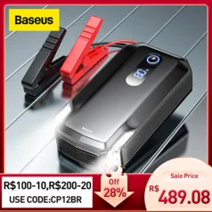 Jump Starter Power Bank Carregador Automotivo 10000mAh Baseus 