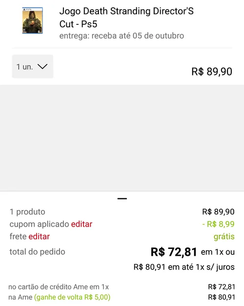 Imagen na descrição da promoção