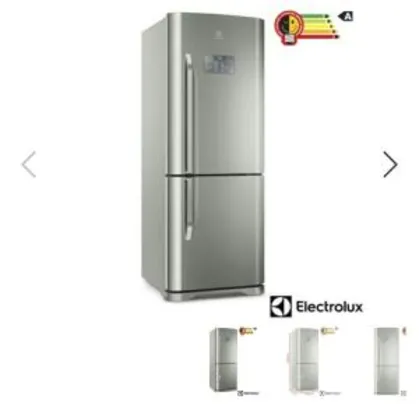 Refrigerador Bottom Freezer Electrolux de 02 Portas Frost Free com 454 Litros Painel Eletrônico Inox - DB53X - EXDB53X_PRD