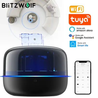 Controle Remoto de Voz Blitzwolf BW RC02 Tuya WiFi Smart IR Infrared Remote Controller RGB