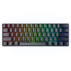 BlitzWolf BW-KB0 61 teclas bluetooth 5.0 RGB Mecânico teclado hot swap com fio modo duplo 60% teclad