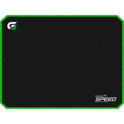 Mousepad Gamer Fortrek Speed MPG101, Médio (320X240mm), Preto/Verde | R$ 13