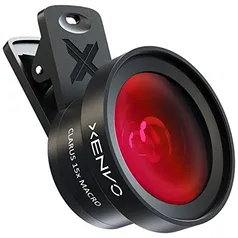 Xenvo Kit de lentes Pro para iPhone e Android, lente macro e grande angular com luz LED e estojo 