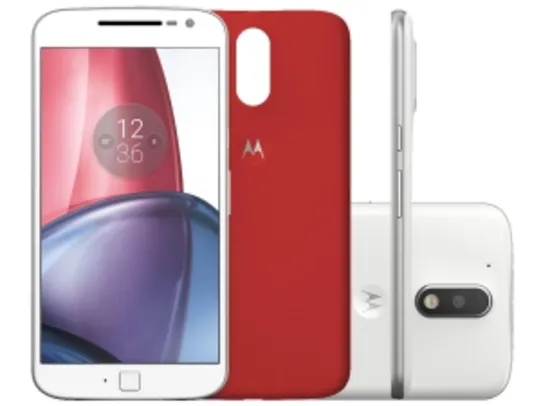 Smartphone Motorola Moto G 4ª Geração Plus 32GB - Branco Dual Chip 4G Câm. 16MP + Selfie 5MP FRETE GRATIS R$1319
