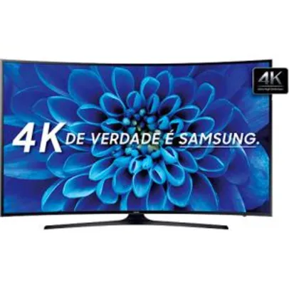 Smart TV LED Tela Curva 49" Samsung 49KU6300 Ultra HD 4K 3 HDMI 2 USB por R$ 2565