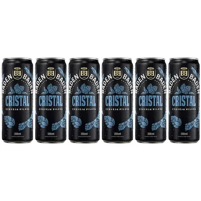 Cerveja Baden Baden Cristal Pilsen Lata 350ml - 6 Unidades