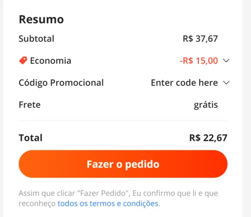 Imagem na descrição da promoção