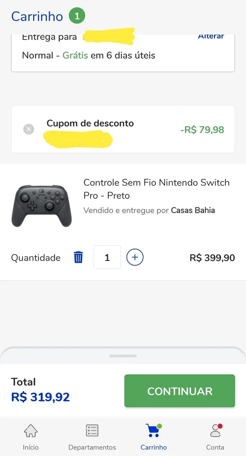 Imagem na descrição da promoção