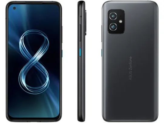 Smartphone Asus Zenfone 8 128GB Black 5G - 8GB RAM Tela 5,92” Câm. Dupla + Selfie 12MP 