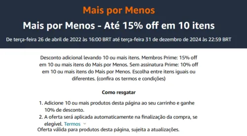 Imagem na descrição da promoção