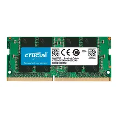 Memória Crucial, 8GB, 3200MHz, DDR4, CL22, para Notebook - CT8G4SFRA32A